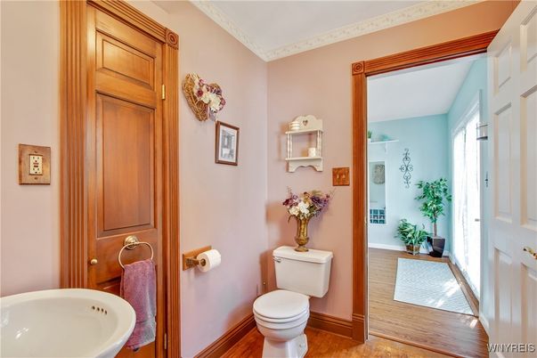 Bathroom, Interior, Wood Texture Flooring