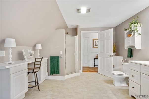 Bathroom, Interior, Wood Texture Flooring