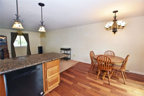 Chandelier, Dining room, Interior, Pendant Lights, Wood Texture Flooring