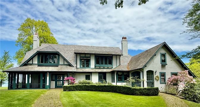 Backyard, Exterior, Facade, Tudor Revival