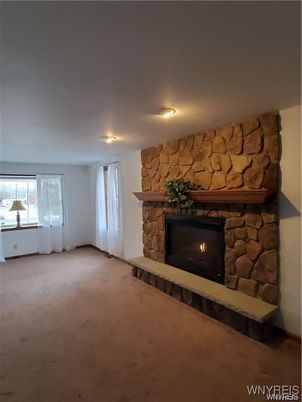 Empty room, Fireplace, Interior, Stone Walls