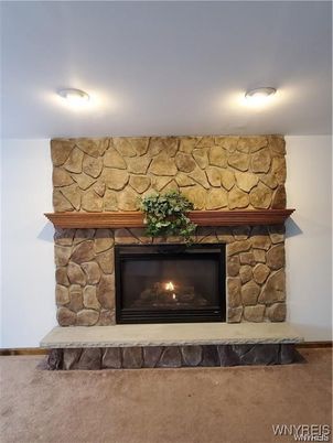 Fireplace, Interior, Stone Walls