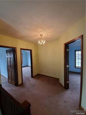 Chandelier, Empty room, Interior