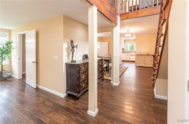 Chandelier, Interior, Wood Texture Flooring