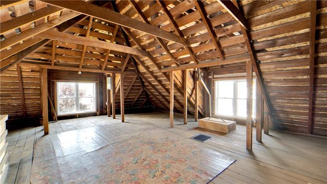 Empty room, Interior, Wooden Beams, Wooden Ceilings, Wood Texture Flooring, Wooden Walls