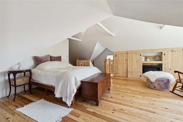 Bedroom, Interior, Wood Texture Flooring