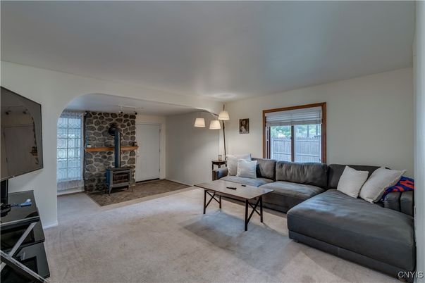 Fireplace, Interior, Living room, Stone Walls