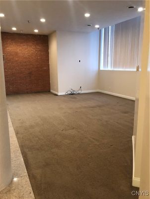 Empty room, Interior, Recessed Lighting, Stone Walls