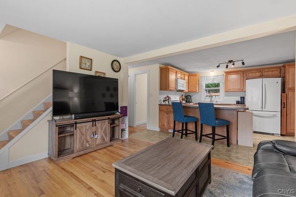 Interior, Kitchen, Wood Texture Flooring