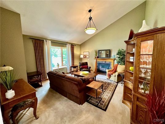 Fireplace, Interior, Living room, Pendant Lights