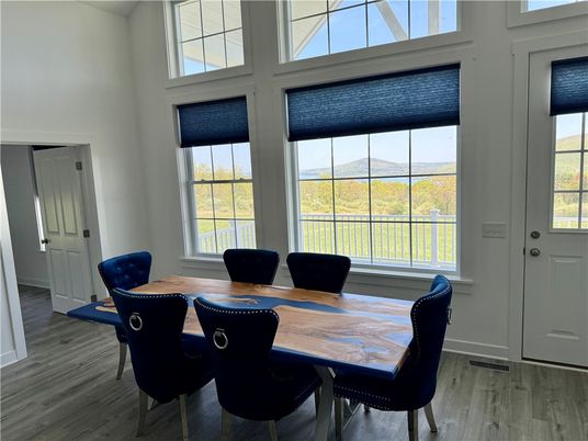 Dining room, Interior, Wood Texture Flooring