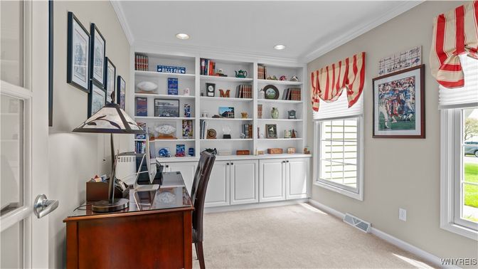 Home Office, Interior, Recessed Lighting