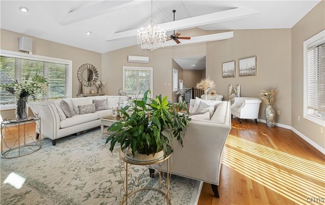 Chandelier, Interior, Living room, Recessed Lighting, Wood Texture Flooring