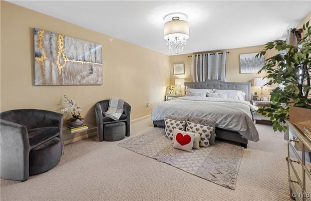 Bedroom, Chandelier, Interior