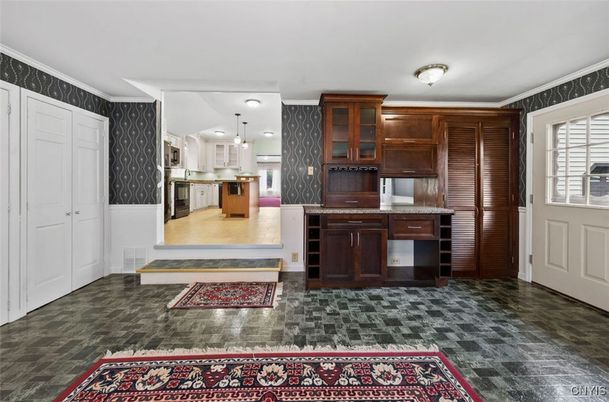 Interior, Kitchen, Pendant Lights, Stainless Steel Appliances