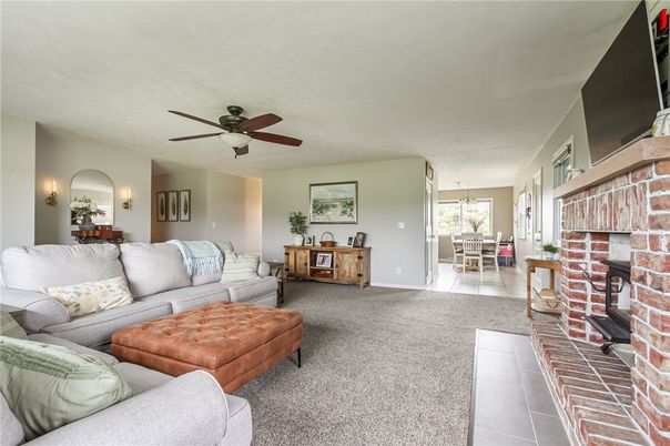 Dining room, Fireplace, Interior, Living room