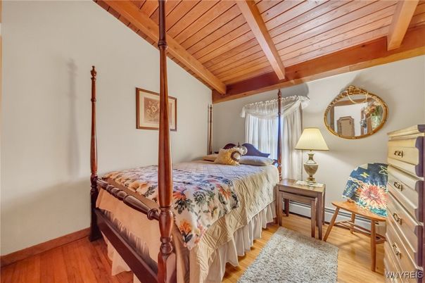 Bedroom, Interior, Wooden Beams, Wooden Ceilings, Wood Texture Flooring
