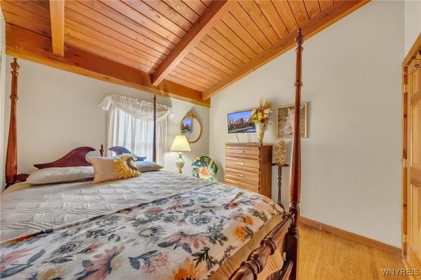 Bedroom, Interior, Wooden Beams, Wooden Ceilings, Wood Texture Flooring