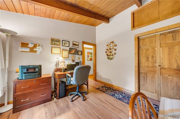 Home Office, Interior, Wooden Beams, Wooden Ceilings, Wood Texture Flooring