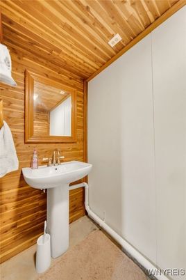 Bathroom, Interior, Wooden Ceilings, Wooden Walls