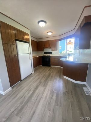 Interior, Kitchen, Wood Texture Flooring
