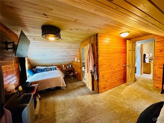Bedroom, Interior, Wooden Ceilings, Wooden Walls