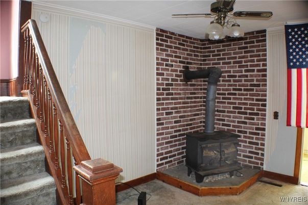 Fireplace, Interior, Stone Walls