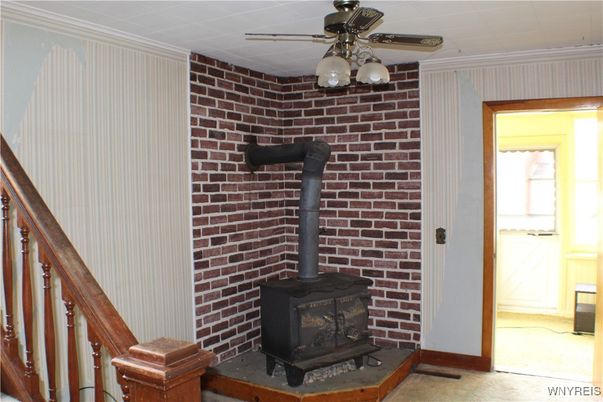 Fireplace, Interior, Stone Walls