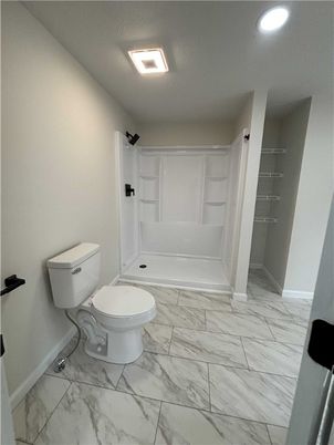 Bathroom, Interior, Marble, Recessed Lighting
