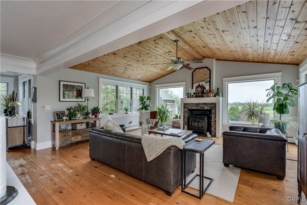 Fireplace, Interior, Living room, Wooden Ceilings, Wood Texture Flooring