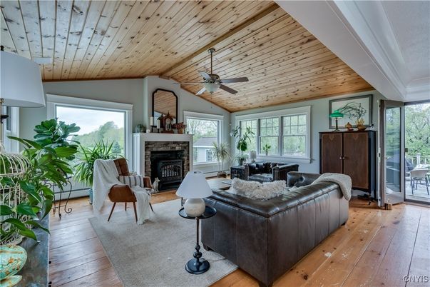 Fireplace, Interior, Living room, Wooden Ceilings, Wood Texture Flooring