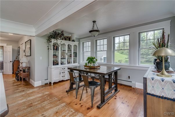 Dining room, Interior, Wood Texture Flooring