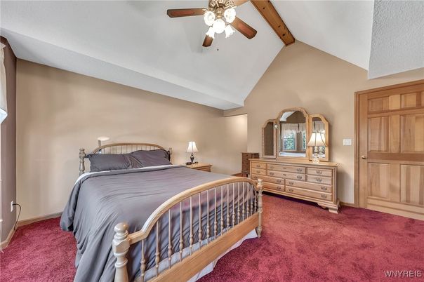 Bedroom, Interior, Wooden Beams