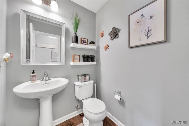 Bathroom, Interior, Wood Texture Flooring