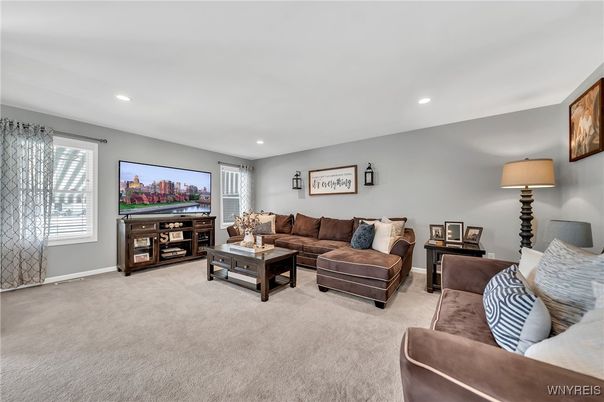 Interior, Living room, Recessed Lighting