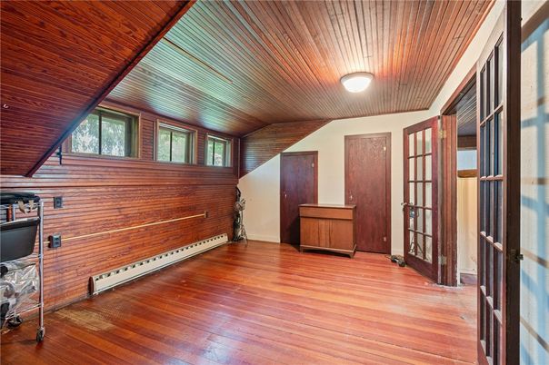 Empty room, Interior, Wooden Ceilings, Wood Texture Flooring, Wooden Walls