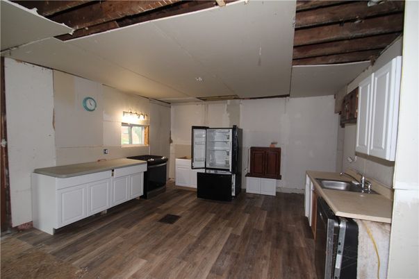 Interior, Kitchen, Wooden Beams, Wood Texture Flooring