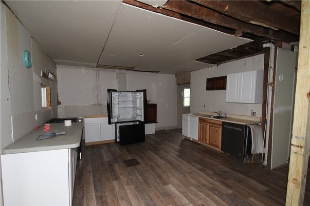 Interior, Kitchen, Wood Texture Flooring