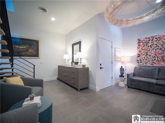 Interior, Living room, Recessed Lighting