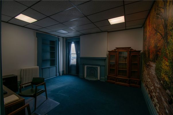 Empty room, Fireplace, Interior, Recessed Lighting