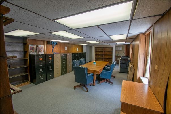 Home Office, Interior, Wooden Walls