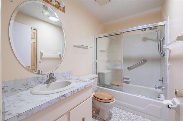 Bathroom, Glass Shower, Interior, Tile Countertops