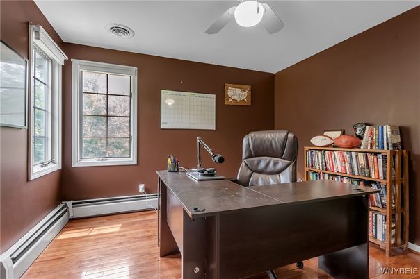 Home Office, Interior, Wood Texture Flooring