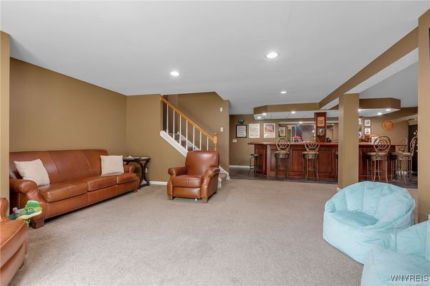 Interior, Living room, Recessed Lighting