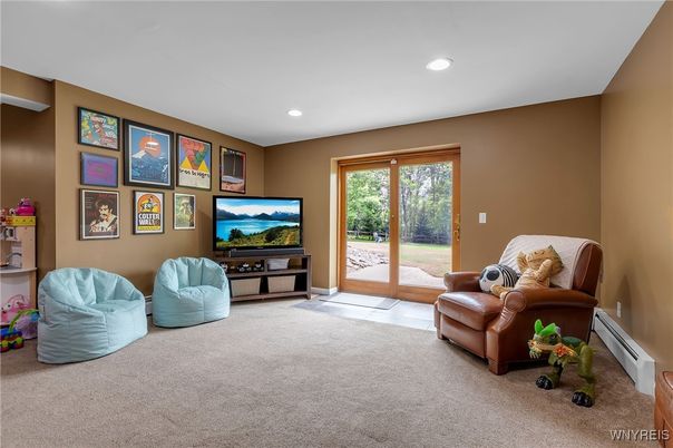 Interior, Living room, Recessed Lighting