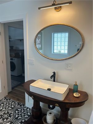Bathroom, Interior, Wood Texture Flooring