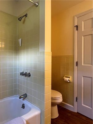 Bathroom, Interior, Wood Texture Flooring