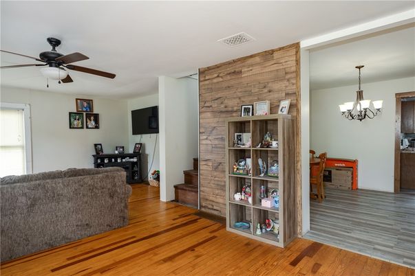Chandelier, Interior, Wood Texture Flooring, Wooden Walls