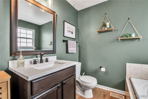 Bathroom, Interior, Wood Texture Flooring