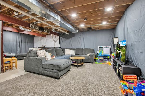 Interior, Living room, Recessed Lighting